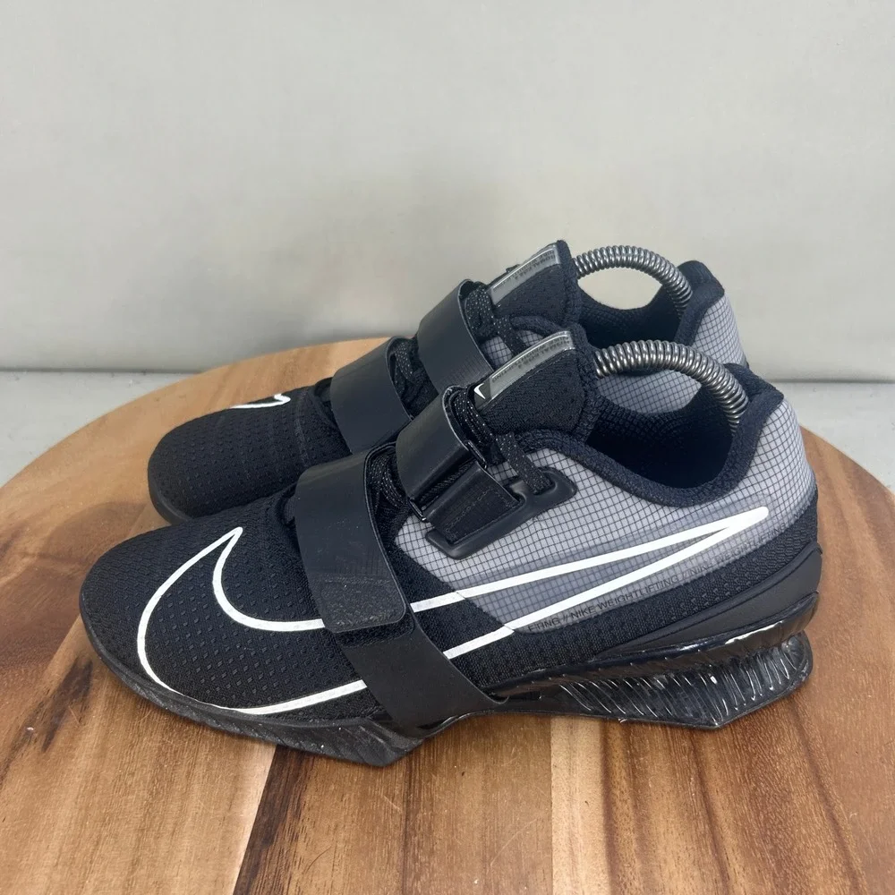 Nike Romaleos 4 Black White Weightlifting Shoes CD3463-010 Mens Size 7.5